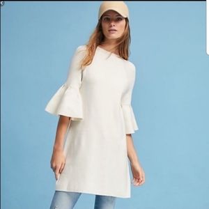 - Used Moth By Anthropologie women's medium ivory bell sleeve Sweater Dres…